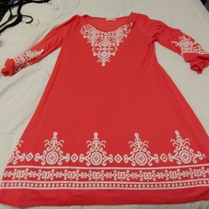 Pink tribal dress